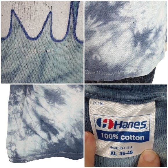 VTG DEADSTOCK 1989 authentic tie dye The Who Tommy 25th anniversary band TEE XL - Picture 6 of 12